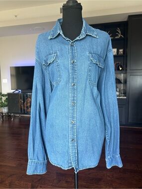 Wrangle XL Denim Button-Up Shirt